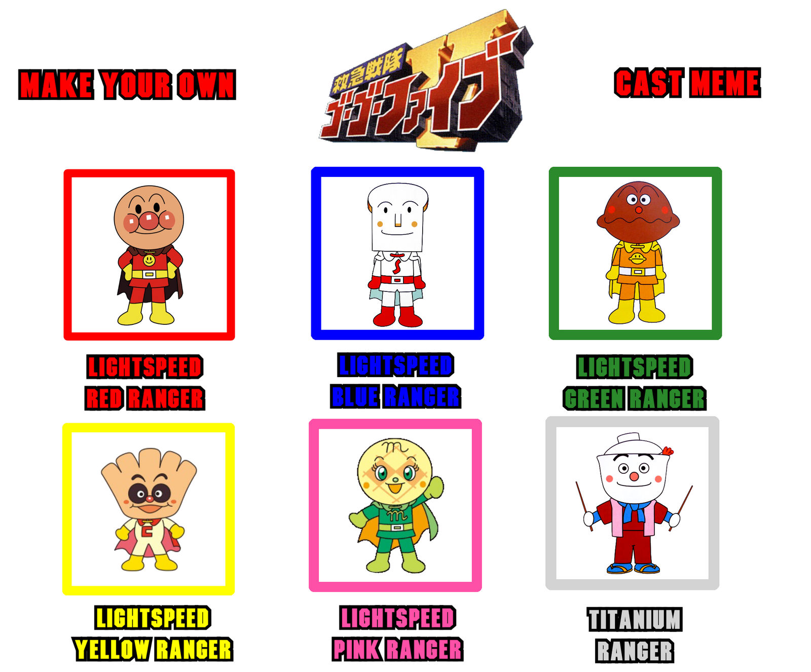 My GoGoFive Cast: Anpanman by Joshuat1306 on DeviantArt