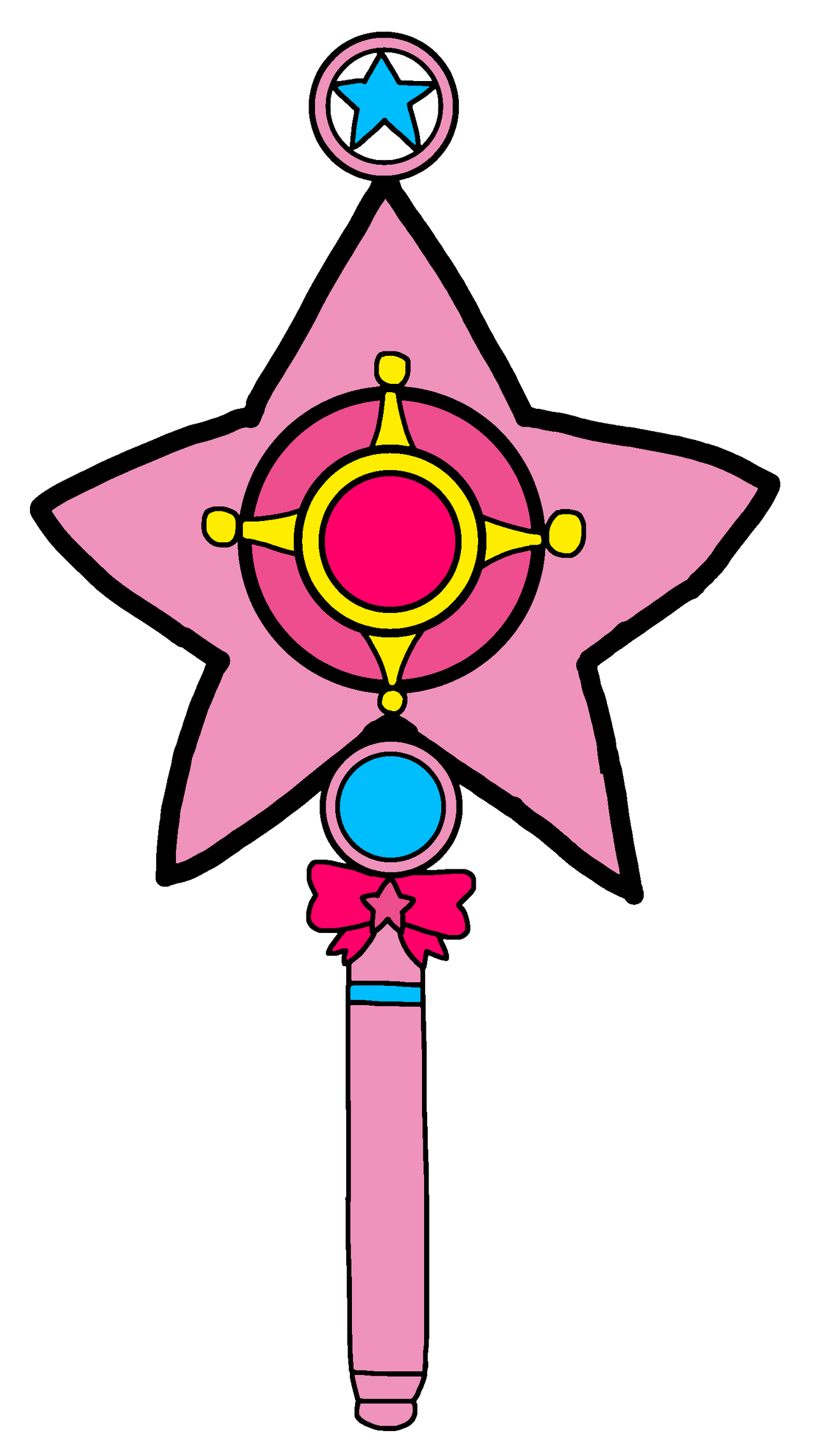 Magical Girl Item: Kurukuru Pikarin Wand 2D by Joshuat1306 on DeviantArt