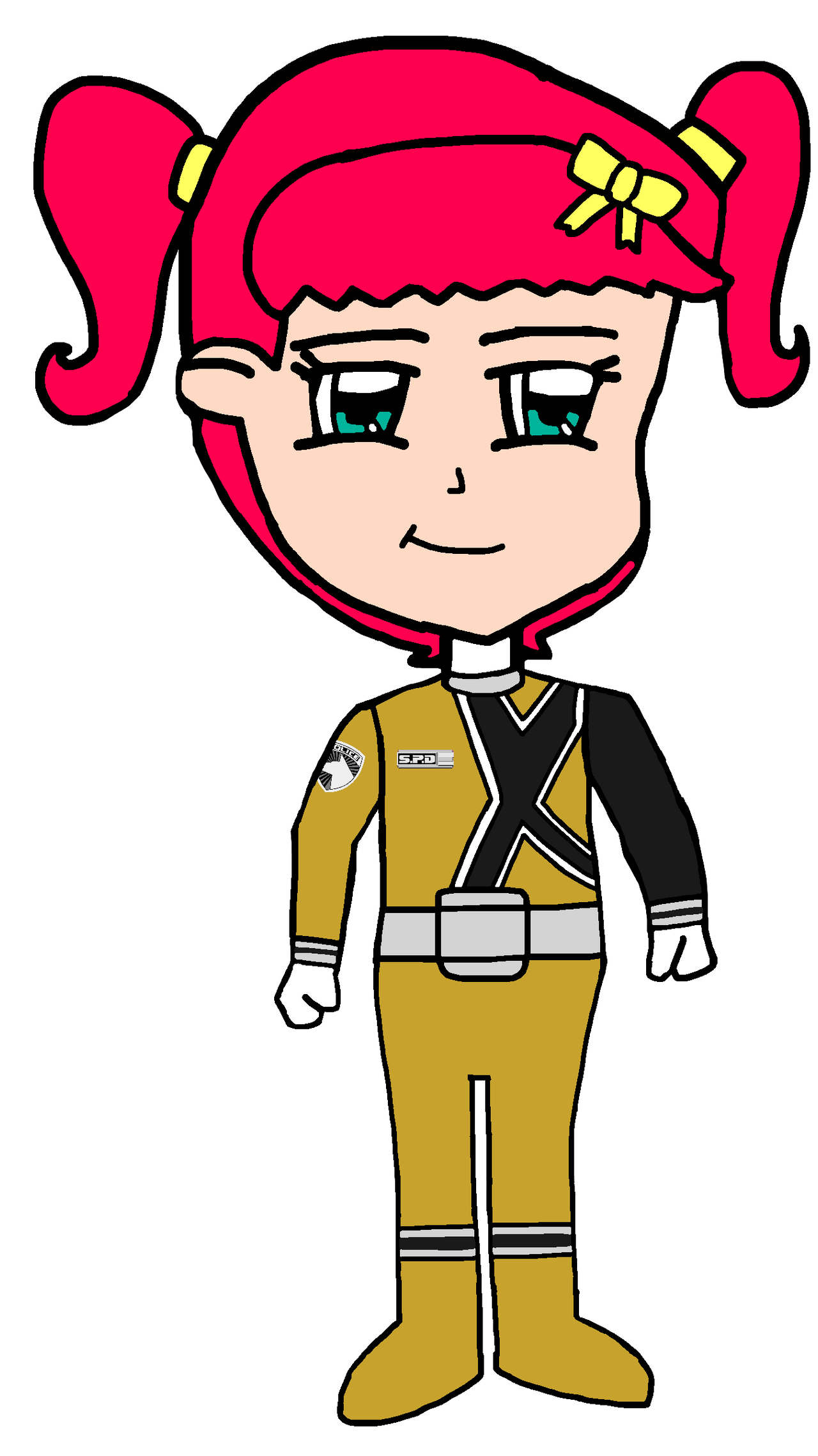 Melvina as SPD Gold Ranger by Joshuat1306 on DeviantArt