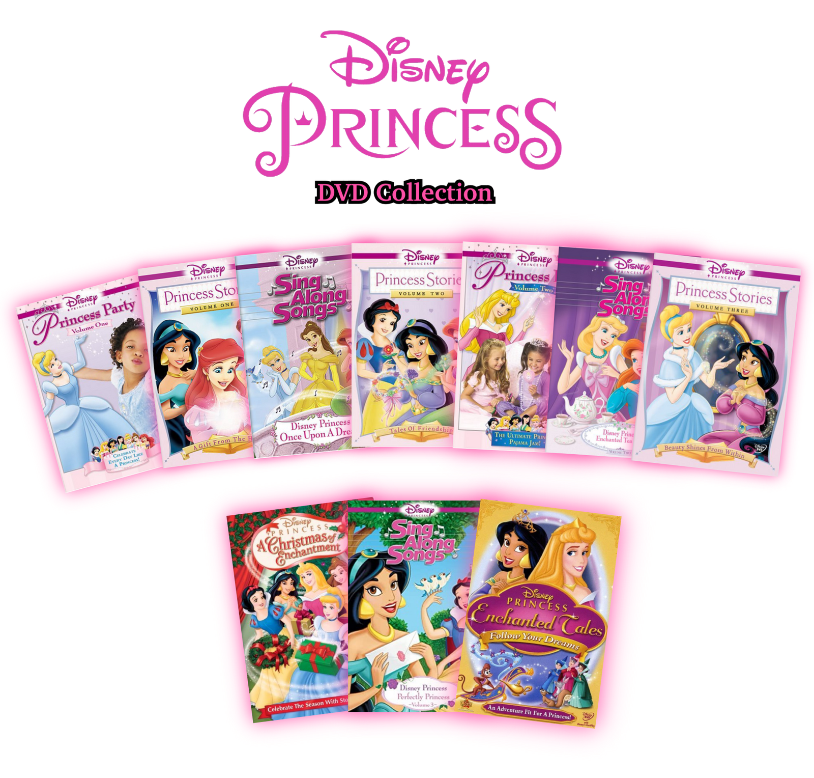 Disney Princess DVDs (my favourite collection) by Joshuat1306 on DeviantArt