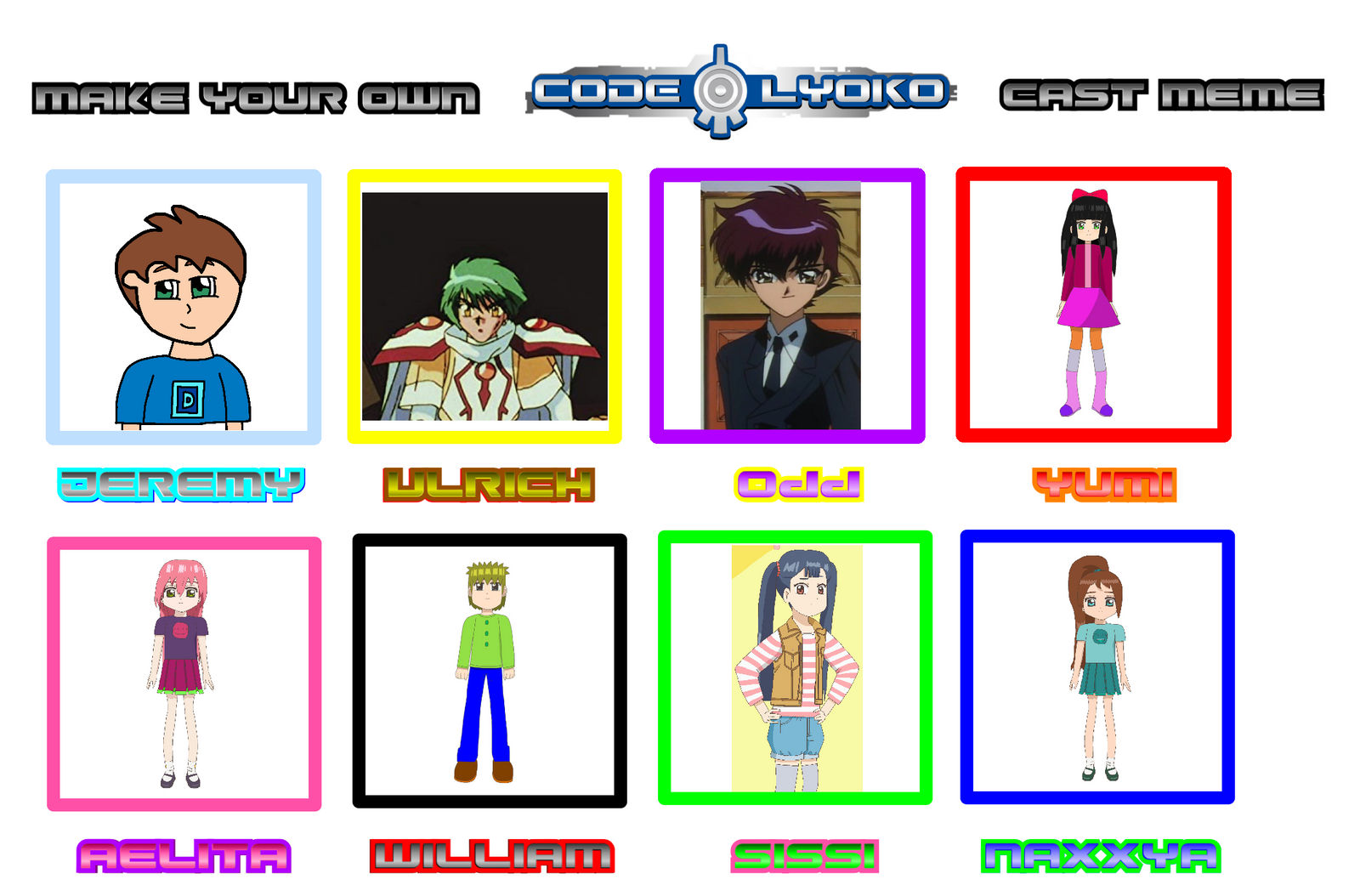 My Code Lyoko Cast: Clampverse by Joshuat1306 on DeviantArt