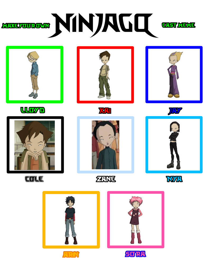 My Ninjago Cast: Code Lyoko by Joshuat1306 on DeviantArt