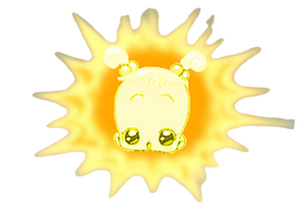 Baby Sally as Baby Sun from Teletubbies