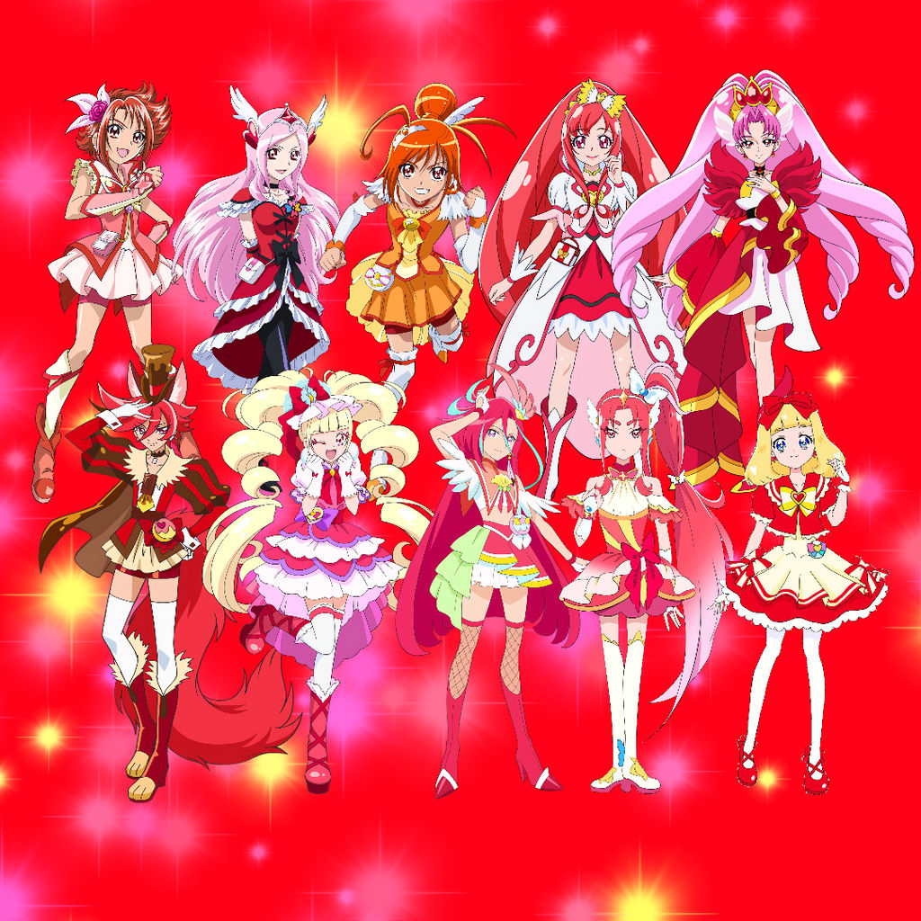 All Red Pretty Cures by Joshuat1306 on DeviantArt