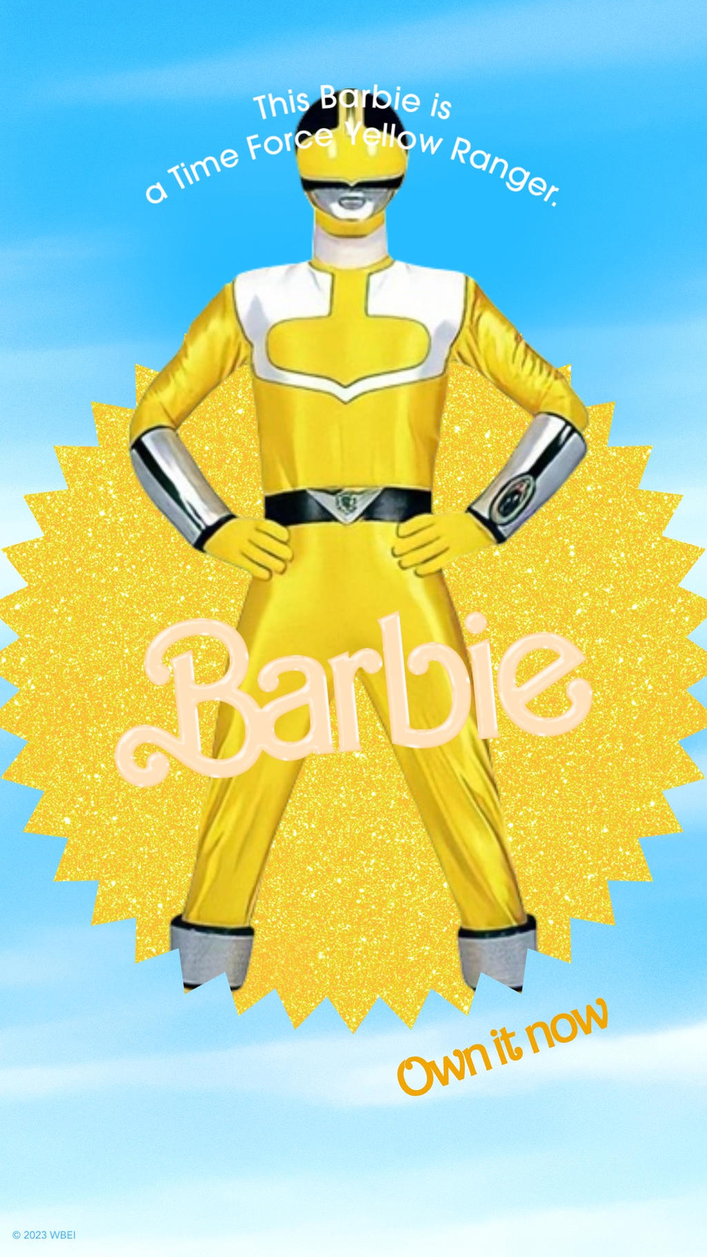 Time Ranger Yellow Time Force Yellow Ranger in Barbie 2023 by Joshuat1306 on DeviantArt