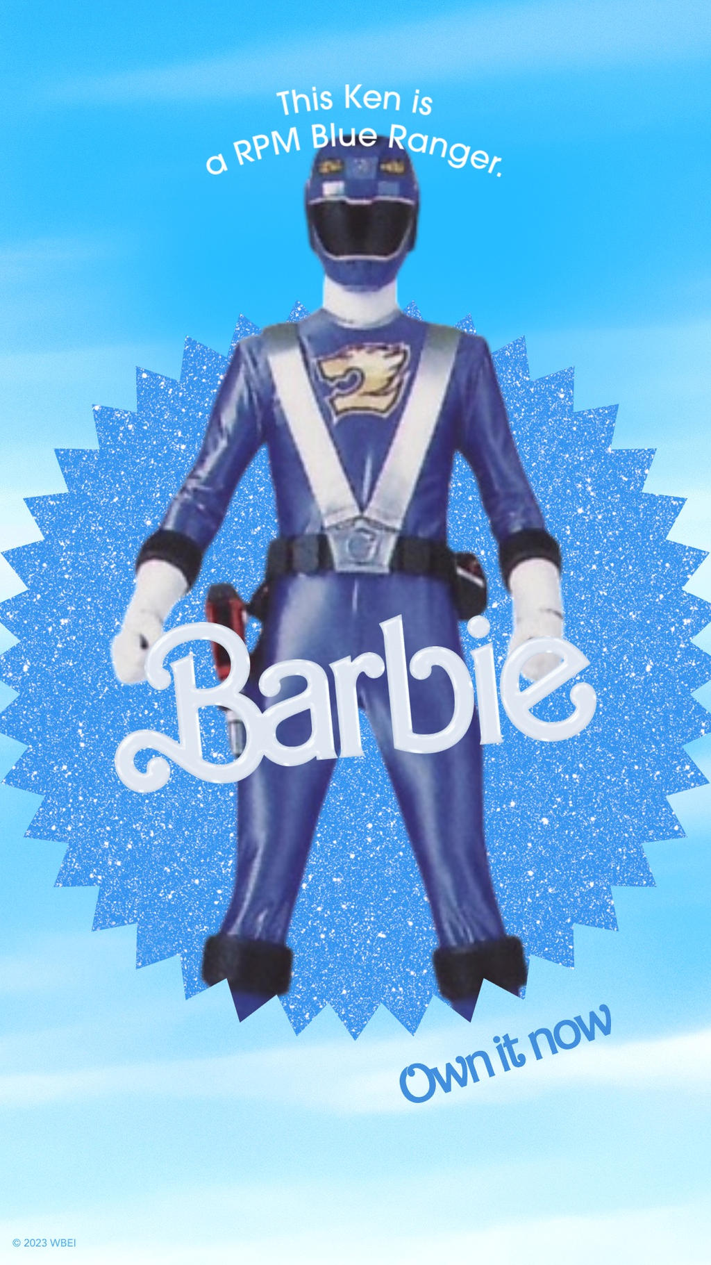 Rpm Ranger Blue RPM Blue Ranger in Barbie 2023 by Joshuat1306 on DeviantArt