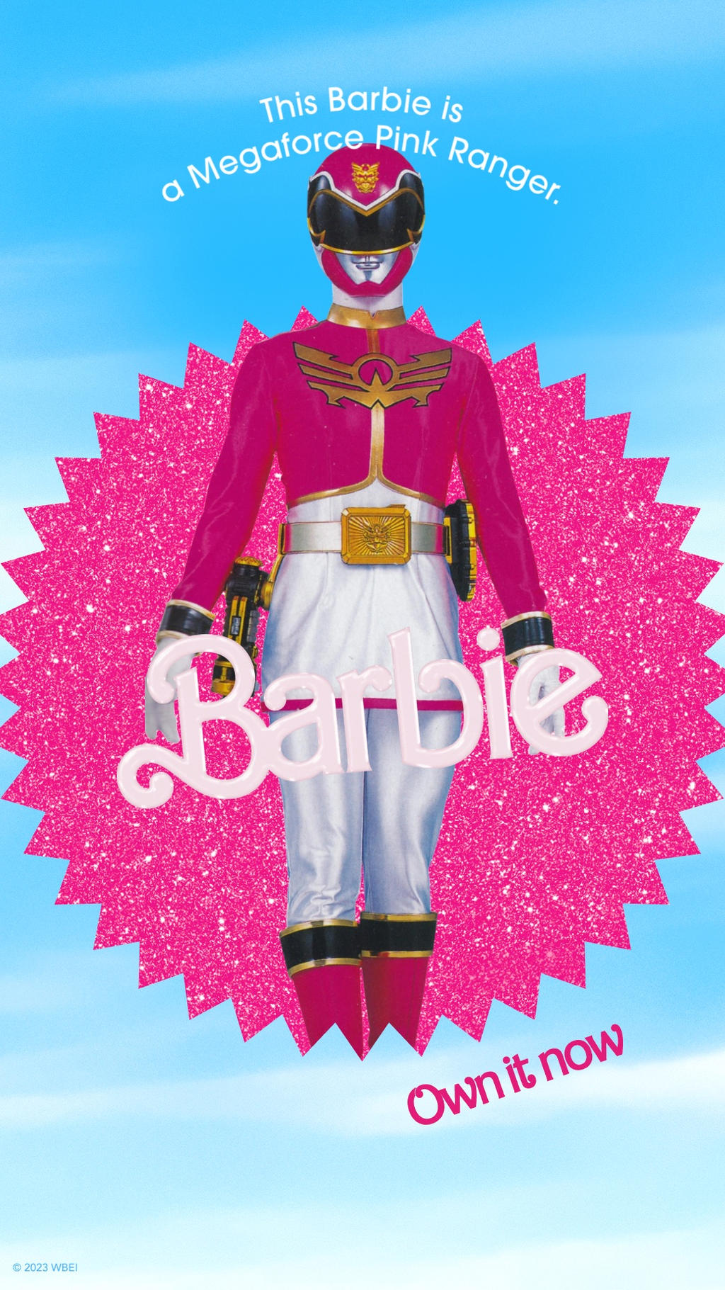 Megaforce Pink Ranger in Barbie 2023 by Joshuat1306 on DeviantArt