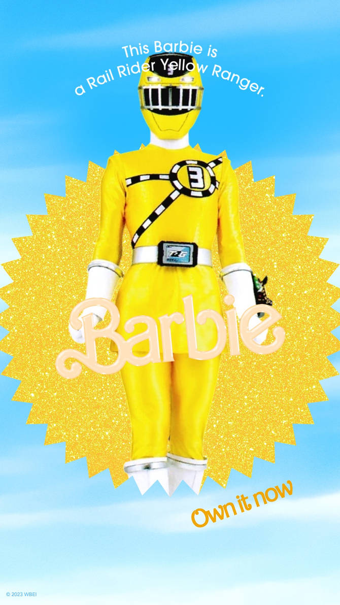 Yellow Hig Rider Rail Rider Yellow Ranger in Barbie 2023 by Joshuat1306 on DeviantArt