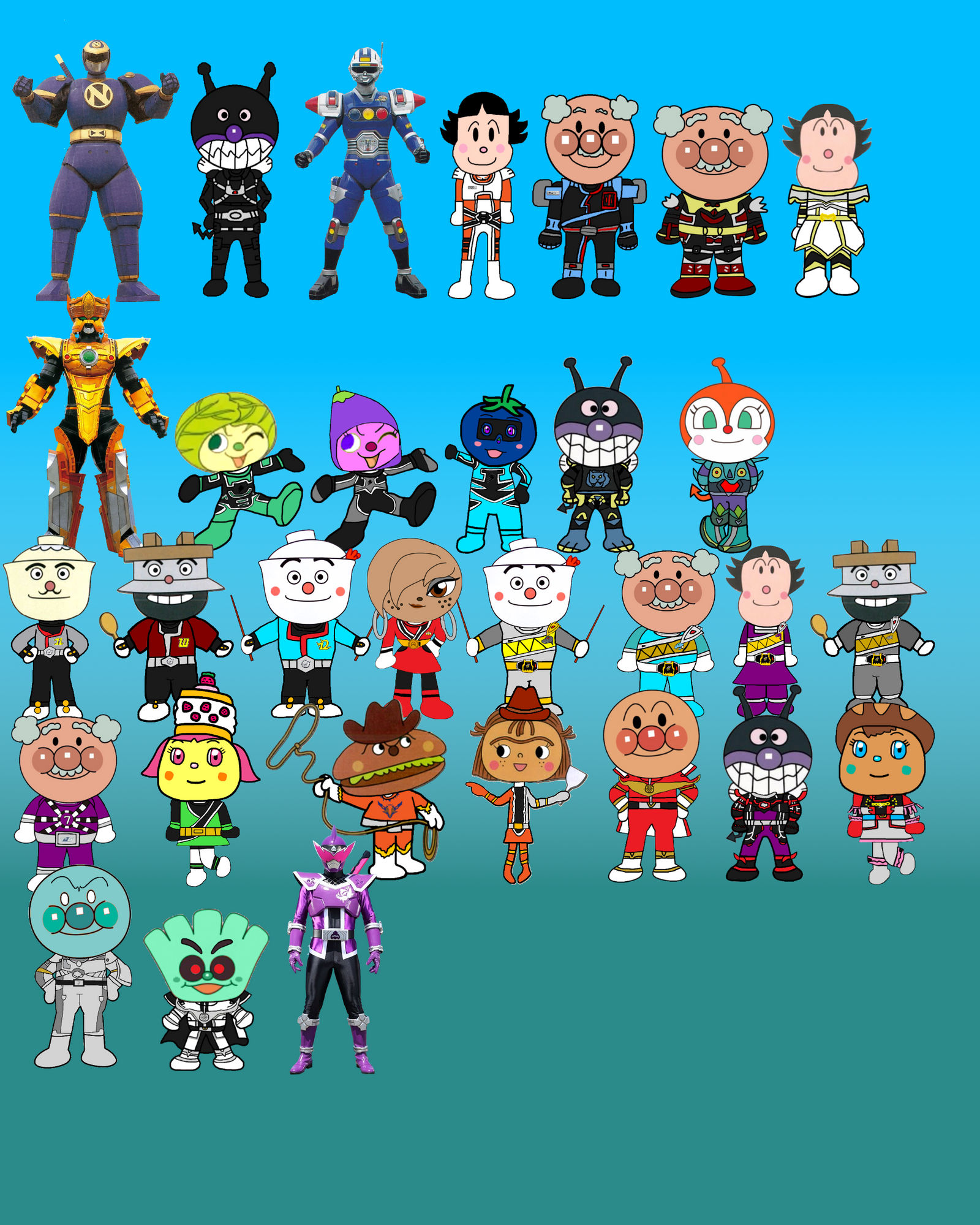 Anpanman Super Sentai: Extra Rangers by Joshuat1306 on DeviantArt