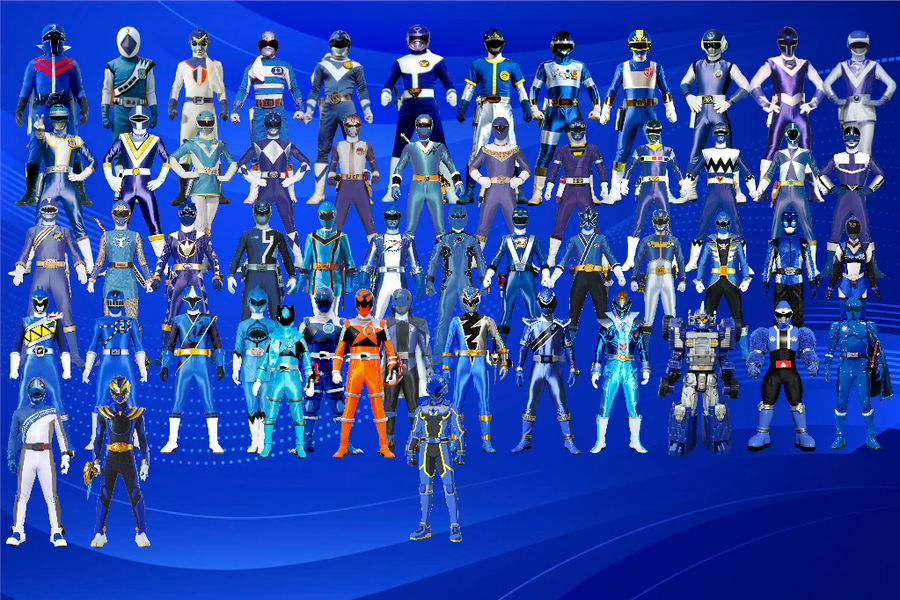 All Sentai Blue Rangers by Joshuat1306 on DeviantArt