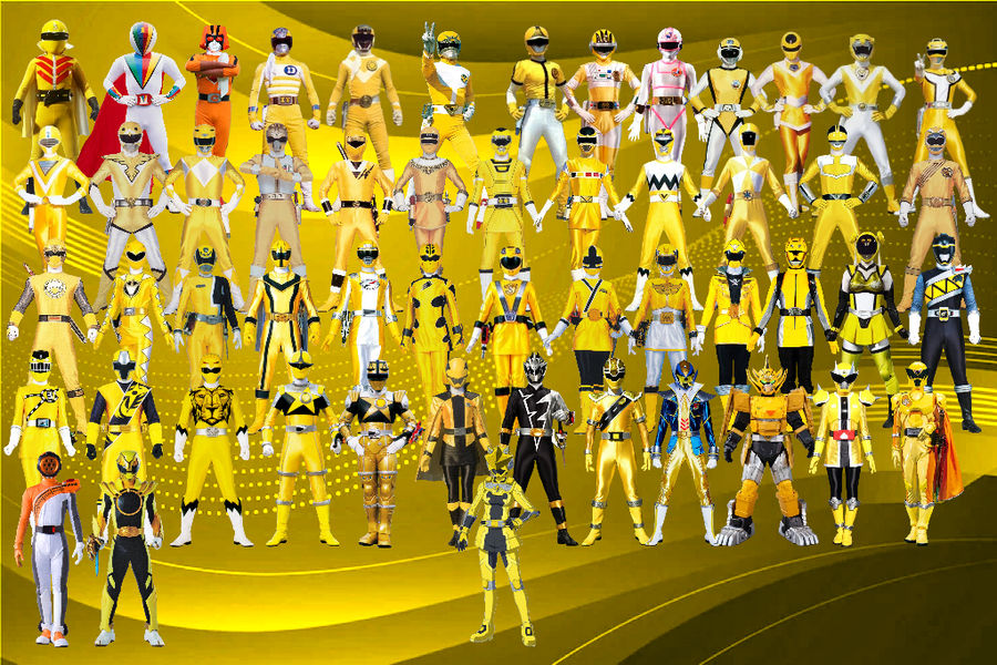 Japanese Yellow Ranger All Sentai Yellow Rangers by Joshuat1306 on DeviantArt