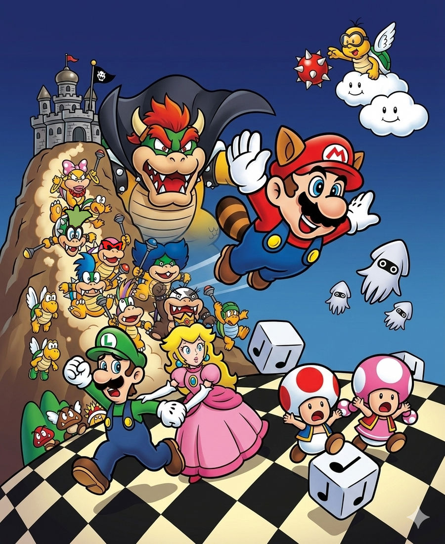 Smb3 Characters Super Mario Bros. 3 Artwork in Modern style by Joshuat1306 on DeviantArt