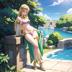 Princess Zelda chilling
