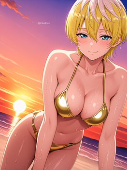 Tenka at beach 2