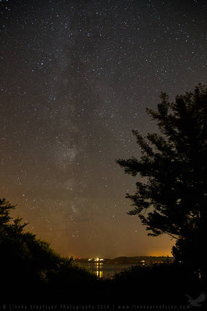 Milky Way over Falmouth Bay by linneaphoto