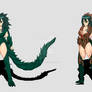 Godzilla Earth Kaiju Girl Full Body Design