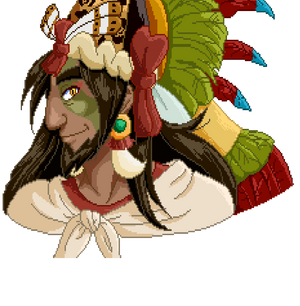 Quetzalcoatl Pixel Bust