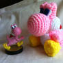 Pink Crochet Yoshi from Yoshi's Woolly World SALE