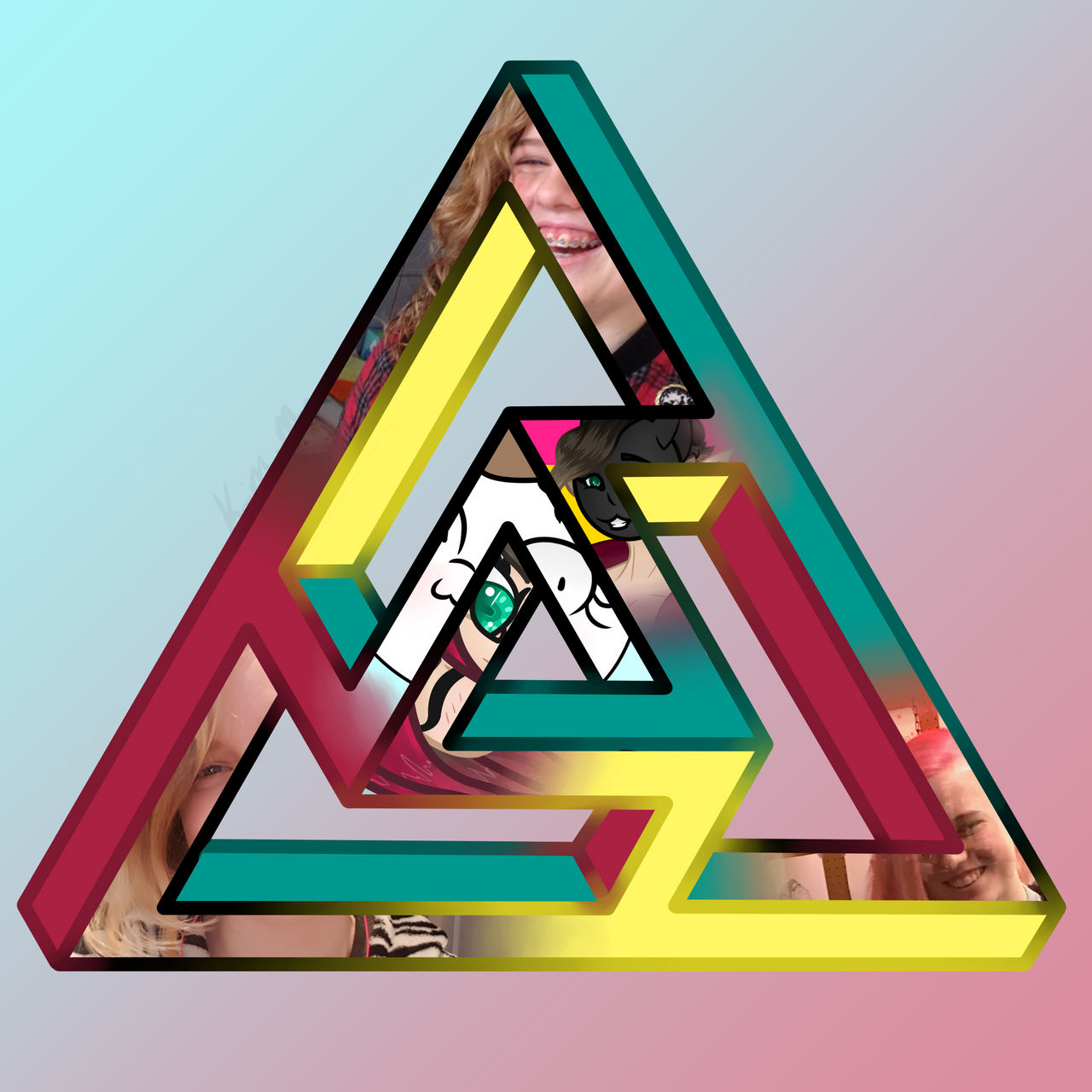 Endless Triangle with Photos by Nekko-SamaArts on DeviantArt