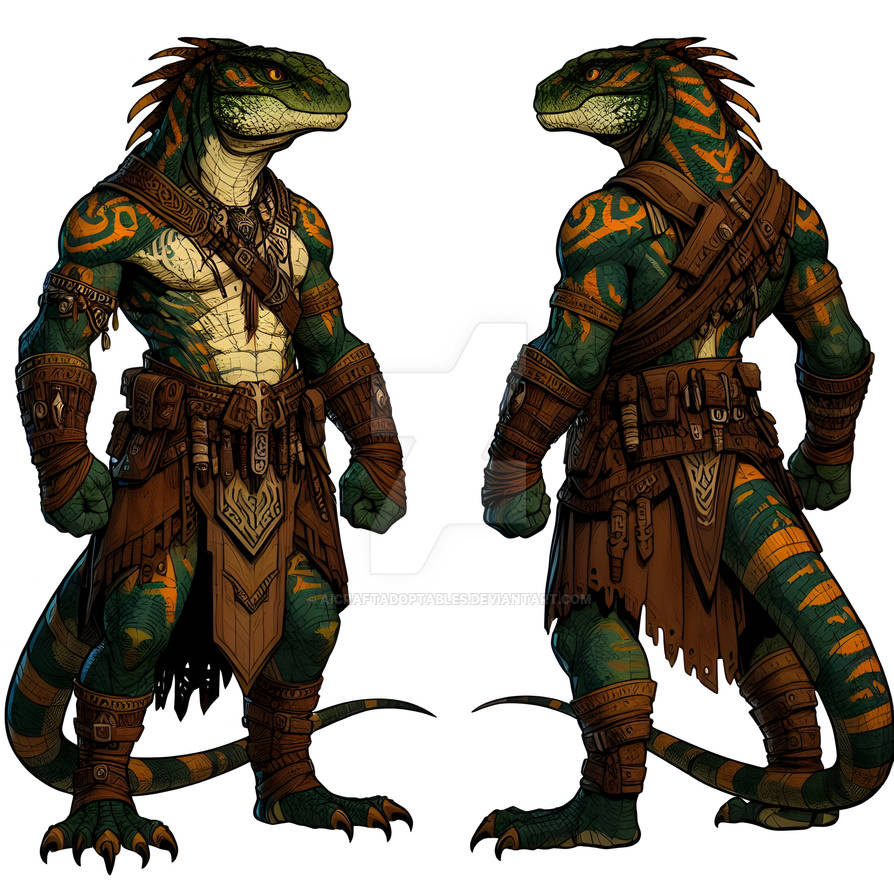 Adoptable Lizard Character 6$ by AICraftAdoptables on DeviantArt