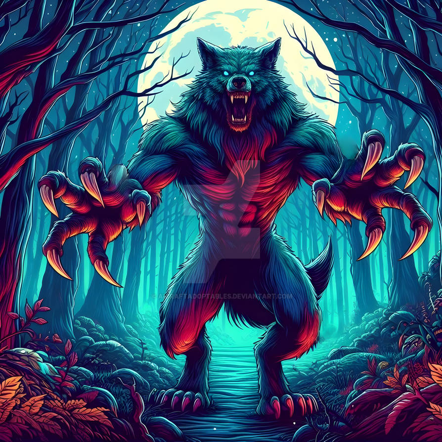 Adoptable Werewolf Character 4$ by AICraftAdoptables on DeviantArt