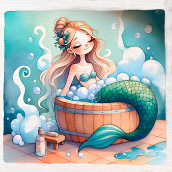Little Mermaid Bathday Adoptable Art 4$