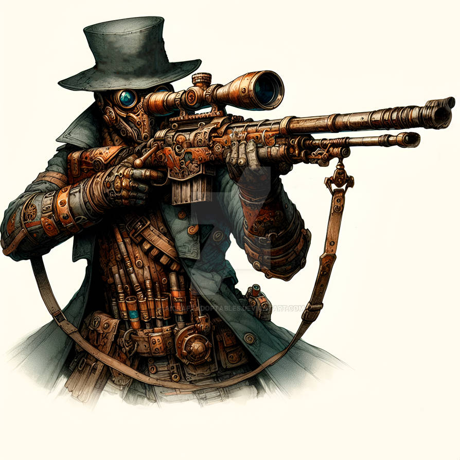 Steampunk Sniper Character 5$ by AICraftAdoptables on DeviantArt