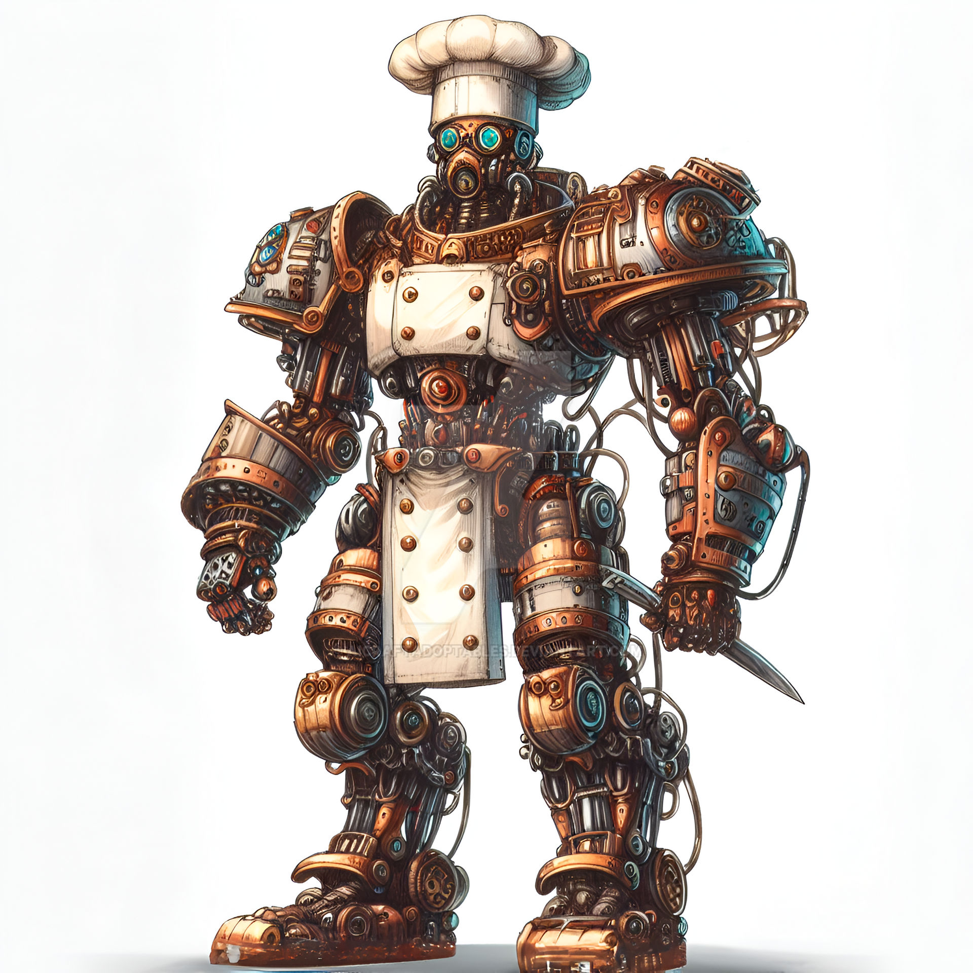 Royal Chef Bot Character 4$ by AICraftAdoptables on DeviantArt