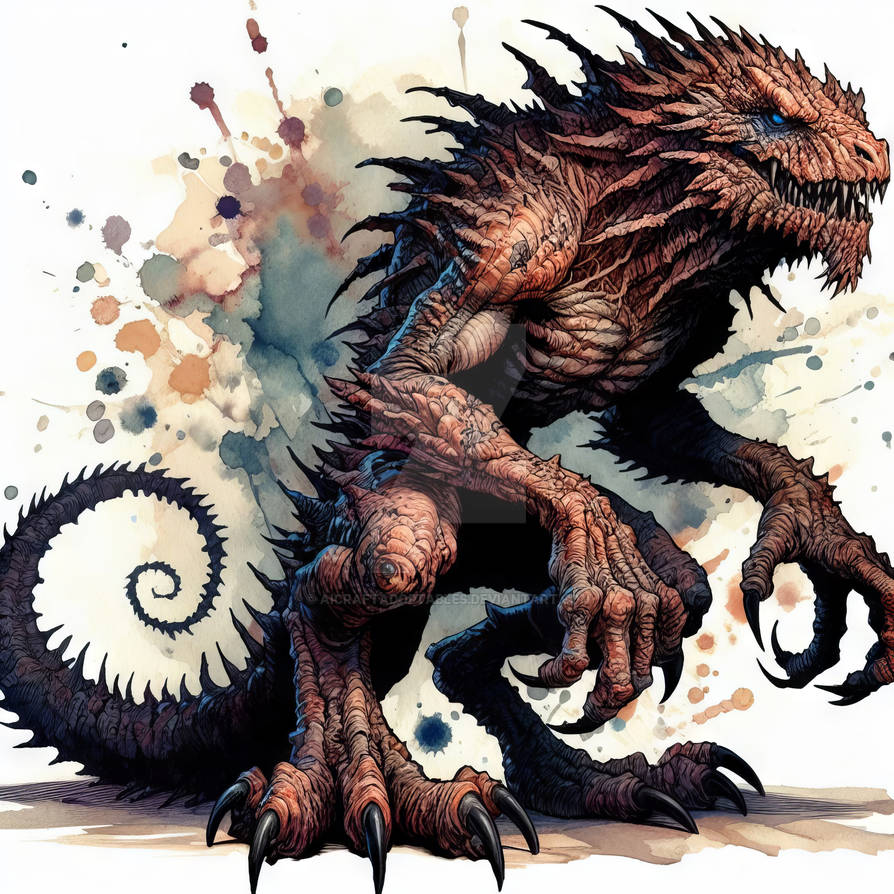 Reptillian Rabbit Reptilian Beast Creature Adoptable Art 7$ by AICraftAdoptables on ...