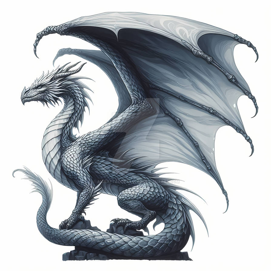 Silver Dragon Winged DnD Creature Adoptable Art 6 By AICraftAdoptables silver-dragon-winged-dnd-creature-adoptable-art-6-by-aicraftadoptables
