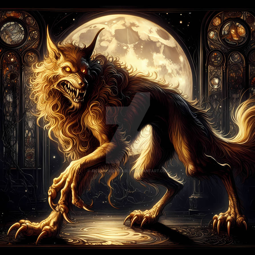 Cursed Wolves Beast Moon Cursed Werewolf Adoptable Creature 7$ by AICraftAdoptables ...
