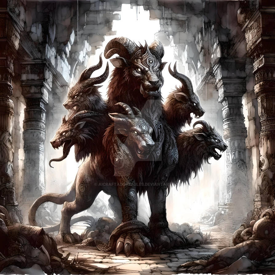 Chamara Creature Manticore Mythical Creature CLOSED by Dissunder on DeviantArt