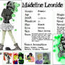 Madeline Reference Sheet