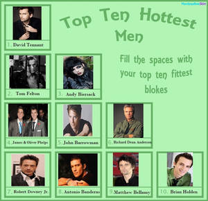 Top Ten Hottest Guys