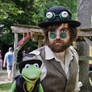 Steampunk Jim Henson with Steampunk Kermit