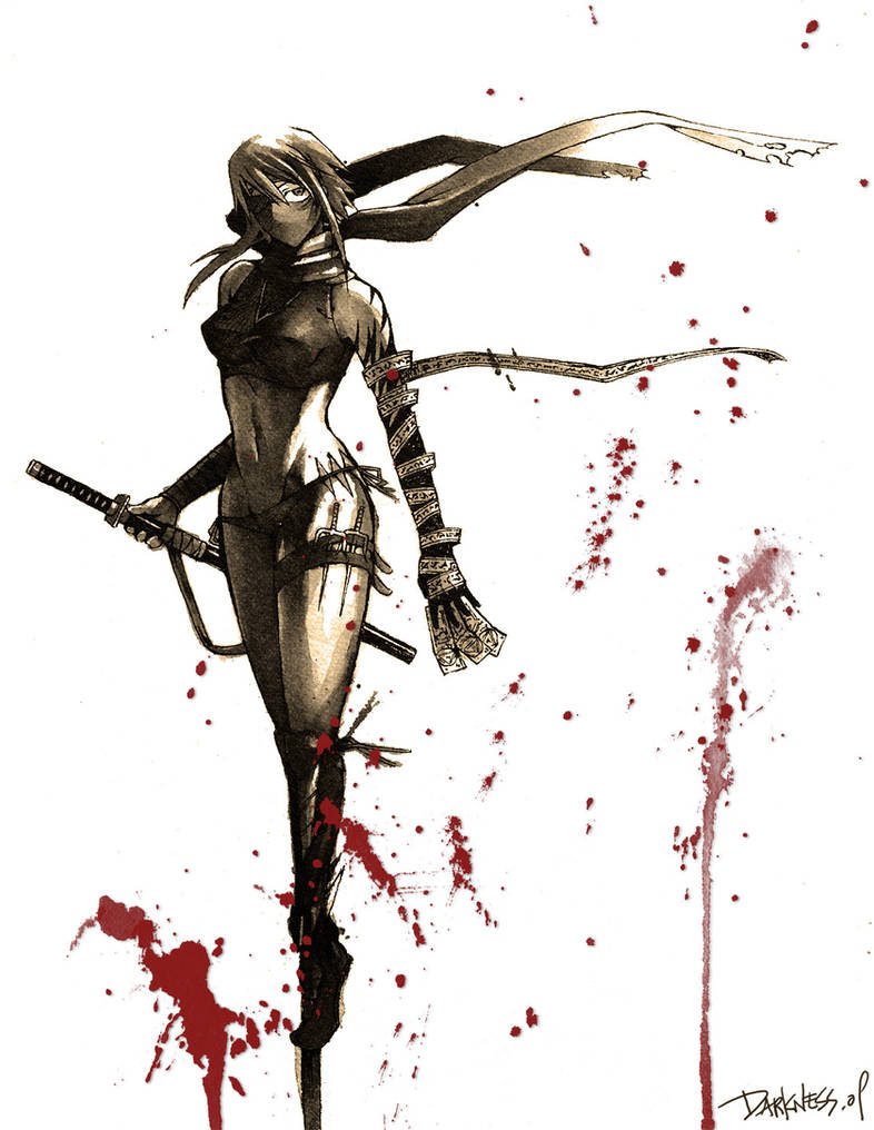 Female Ninja by darkness127