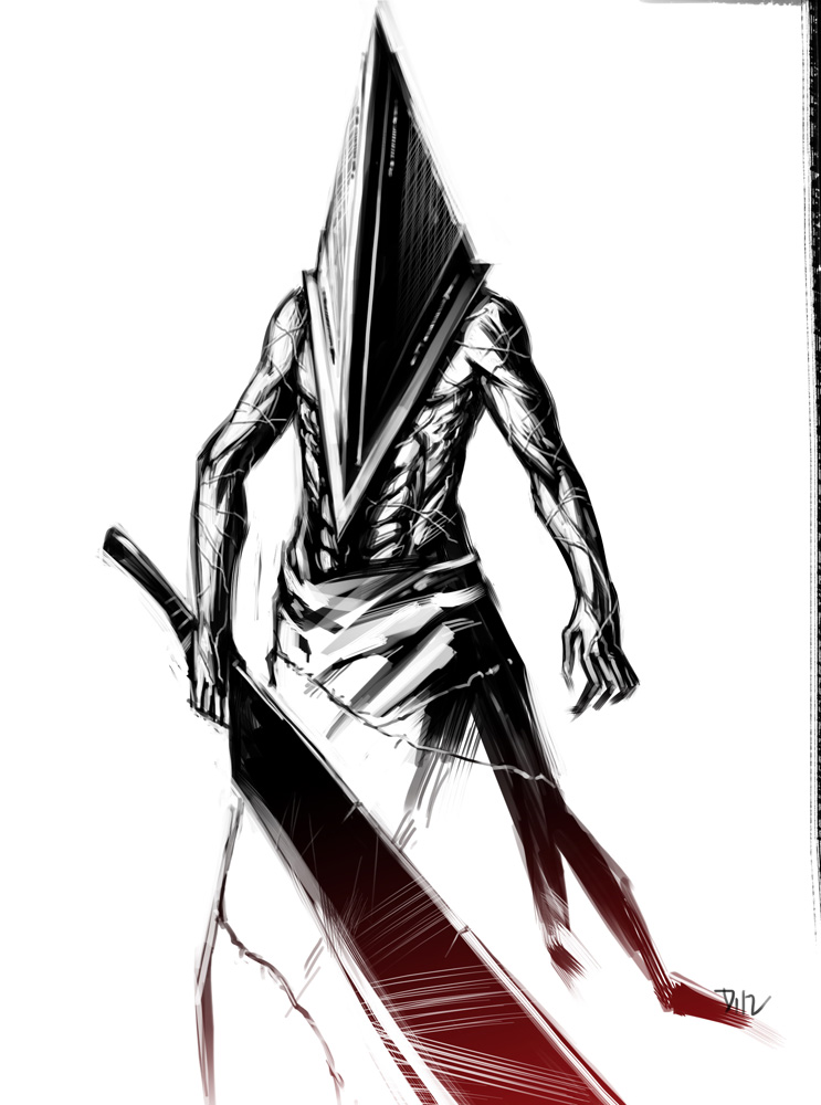 204 - unmasked Pyramid Head sketch by Dalicris on DeviantArt