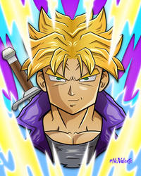 Super Saiyan Future Trunks Vector Art