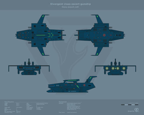 Divergent class escort gunship