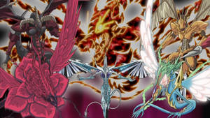 YGO 5 dragon and CrimsonDragon