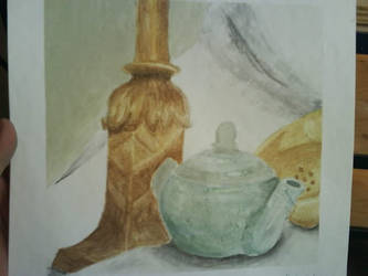 Tea pot and Lamp