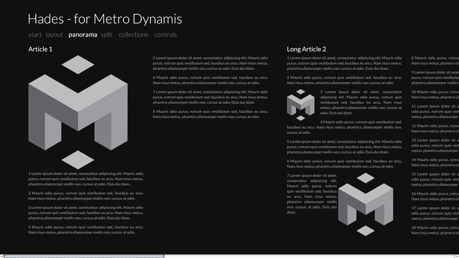 Hades Theme for Metro Dynamis - Metro Style UI