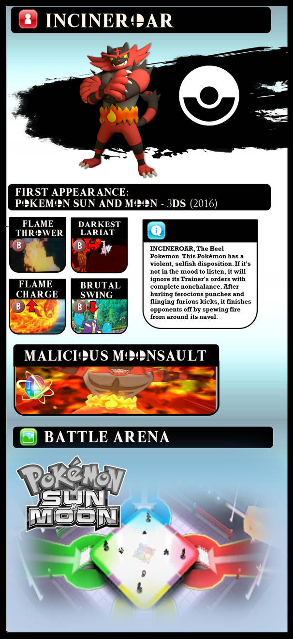 Meta Incineroar Move Set Super Smash Bros Move-Set Ideas #003: INCINEROAR by SMASH-THETIC on ...