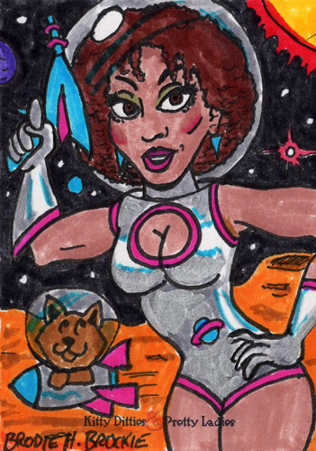 Kitty Ditties and Pretty Ladies: Space babe