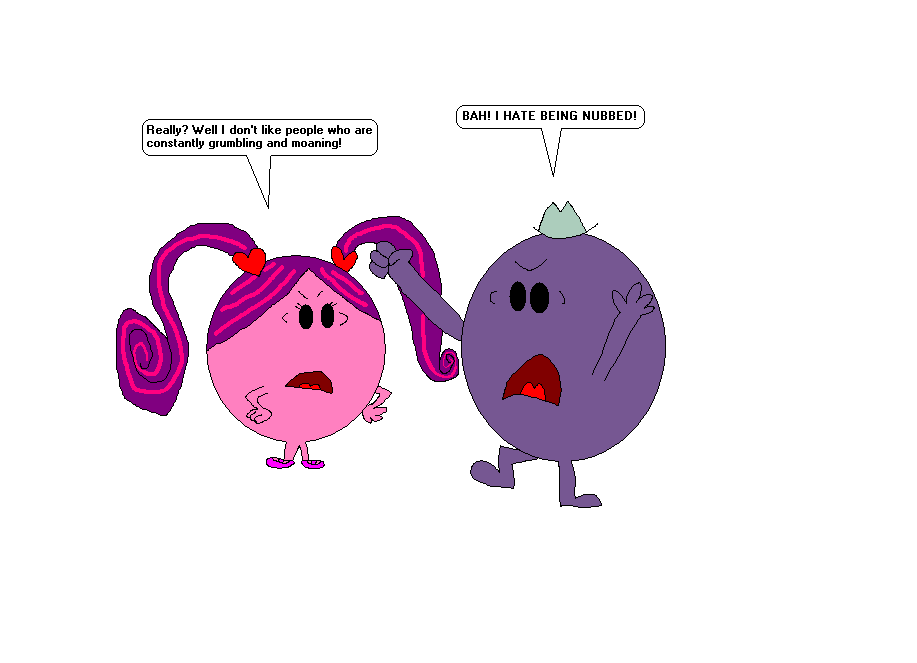 Little Miss Wubby argues with Mr. Grumble by 2Funny89 on DeviantArt