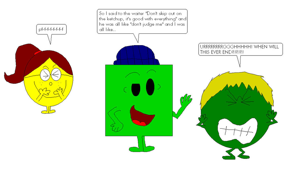 Mr. Obnoxious annoys Mr. Nubby by 2Funny89 on DeviantArt