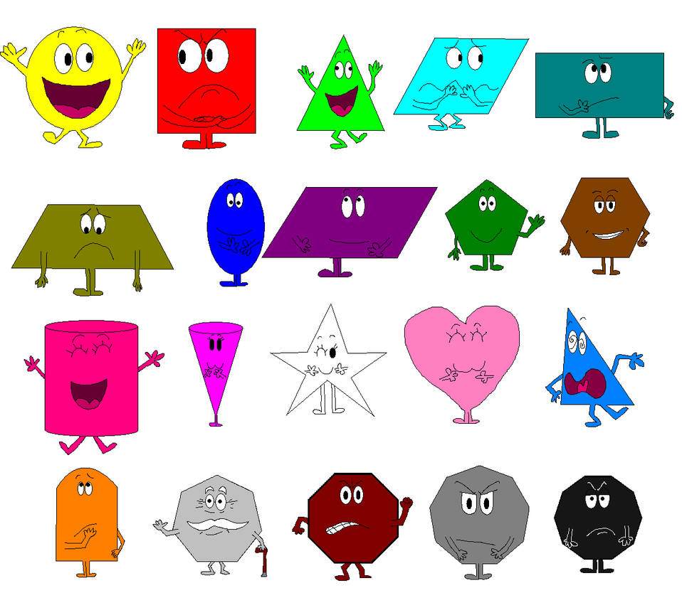 Roundy and Squary bunch by 2Funny89 on DeviantArt