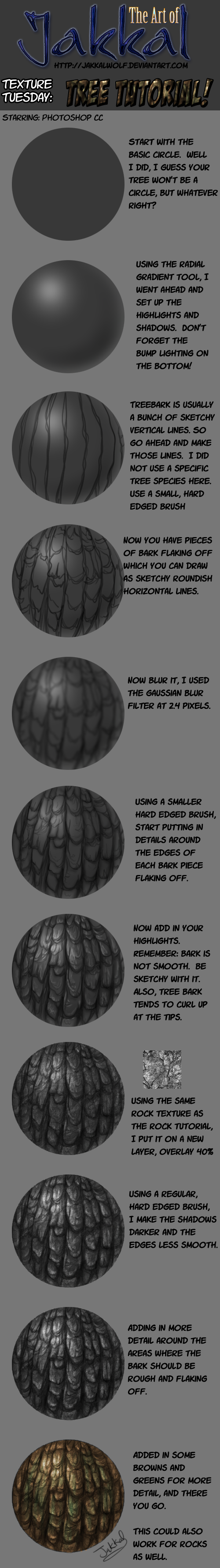 texture tuesday tree bark tutorial by