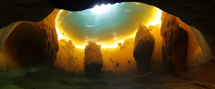 Caverns of Light: From Below