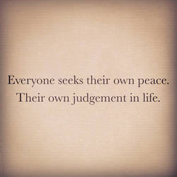 Our Judgement in Life